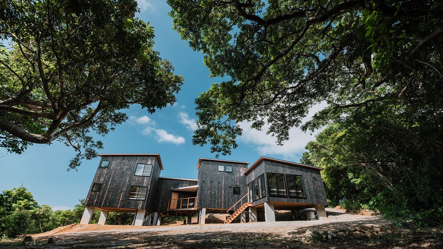 森の中に建つÅrc yakushimaの建物